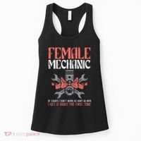 Female Mechanic Funny Car Auto Garage Women's Tank Top thumb 0