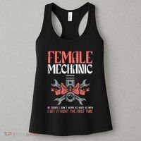 Female Mechanic Funny Car Auto Garage Women's Tank Top thumb 3