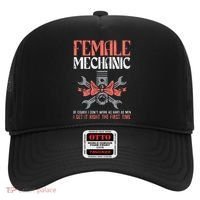 Female Mechanic Funny Car Auto Garage Hat thumb 0