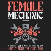 Female Mechanic Funny Car Auto Garage Hat thumb 2