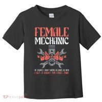 Female Mechanic Funny Car Auto Garage Toddler T-Shirt thumb 0