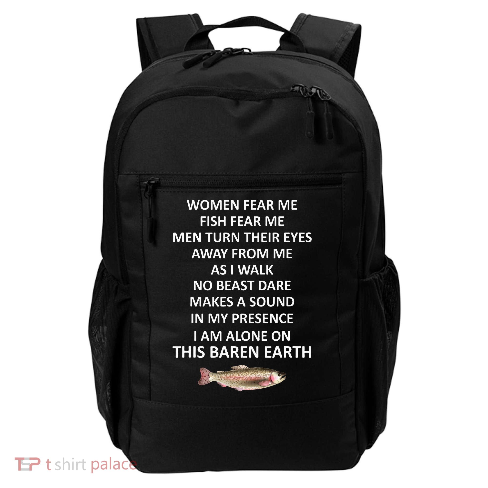 Fear Me Fish Fear Me Turn Their Eyes Away From Me Backpack