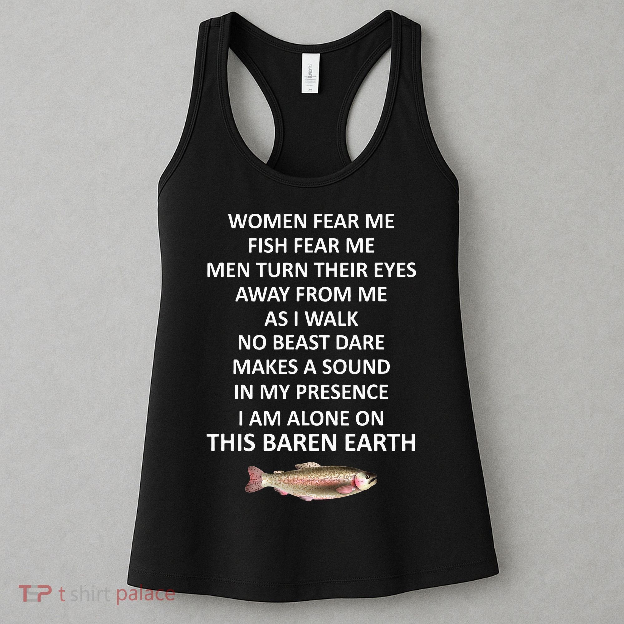 Fear Me Fish Fear Me Turn Their Eyes Away From Me Women's Tank Top