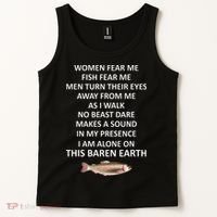 Fear Me Fish Fear Me Turn Their Eyes Away From Me Tank Top thumb 2