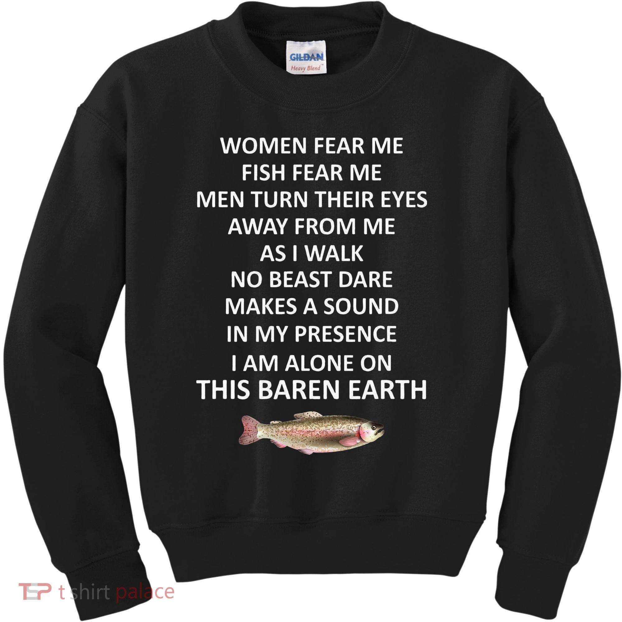 Fear Me Fish Fear Me Turn Their Eyes Away From Me Kids Sweatshirt