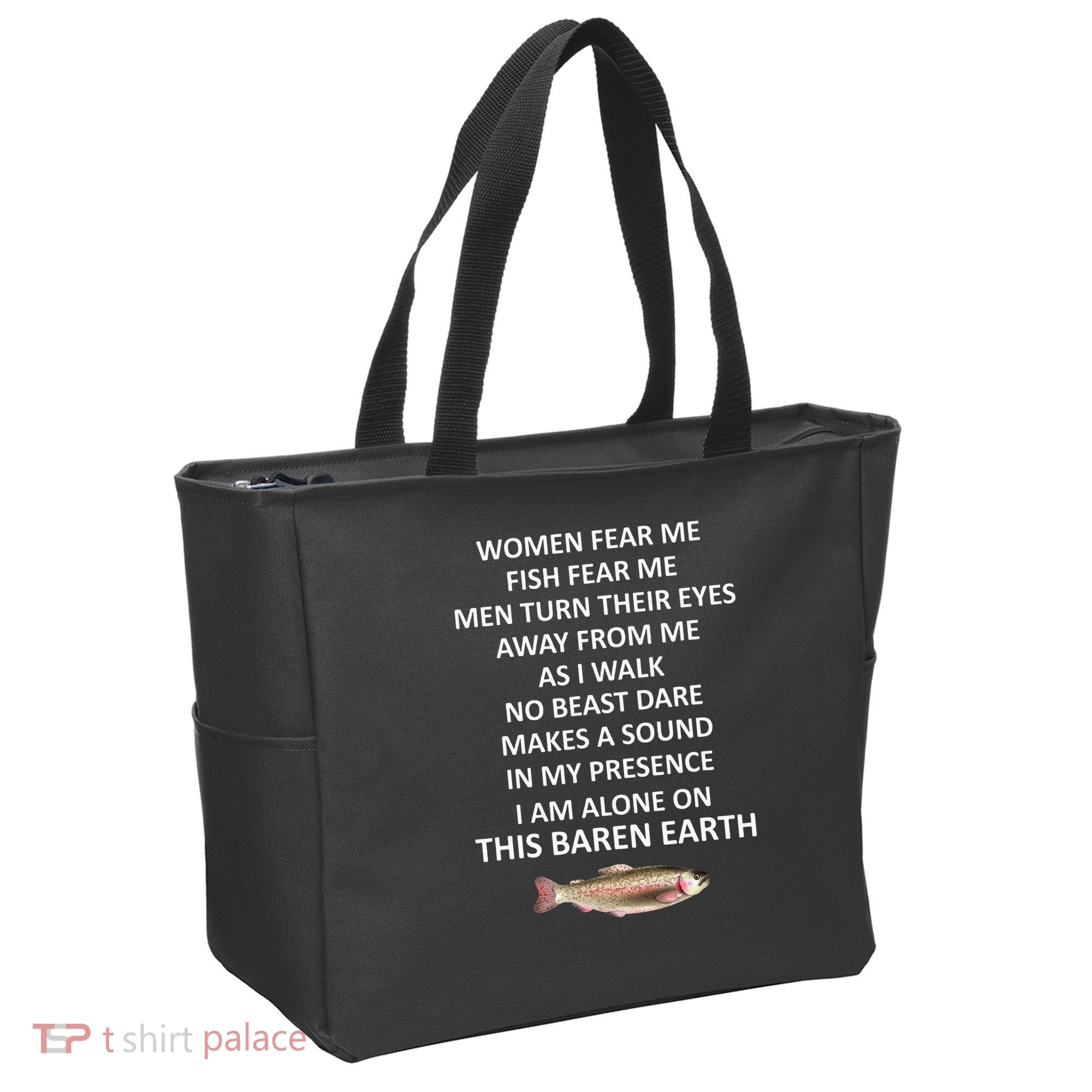 Fear Me Fish Fear Me Turn Their Eyes Away From Me Tote Bag