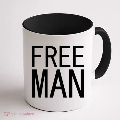 Free Man Coffee Mug back