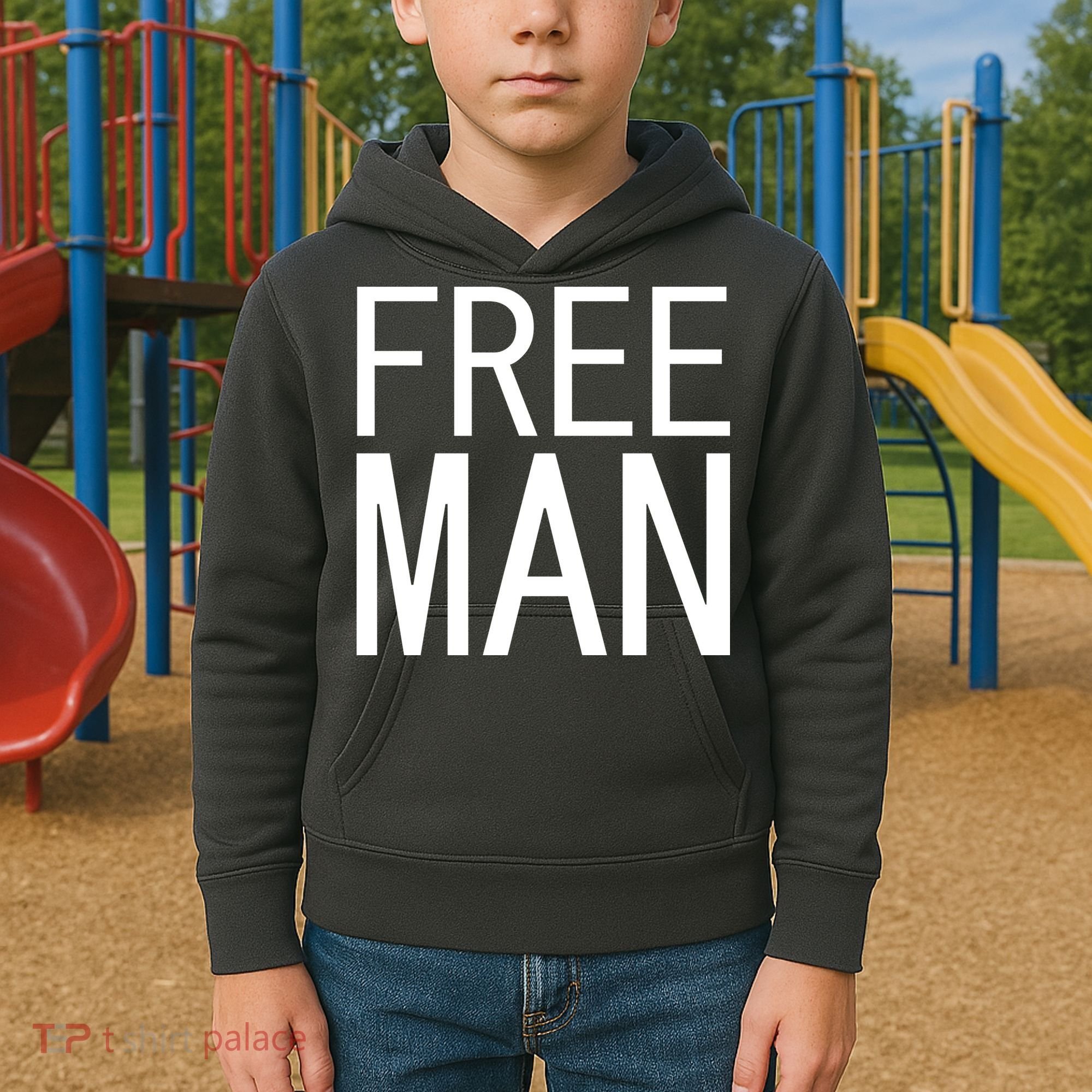 Free Man Kids Hoodie