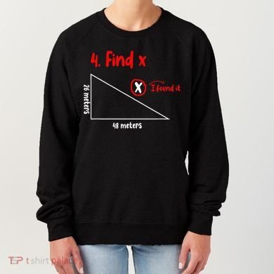 Funny Math Find X Diagram Triangle Lover Women's Sweatshirt