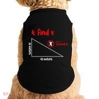 Funny Math Find X Diagram Triangle Lover Doggie Tank thumb 0