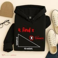 Funny Math Find X Diagram Triangle Lover Hoodie thumb 4
