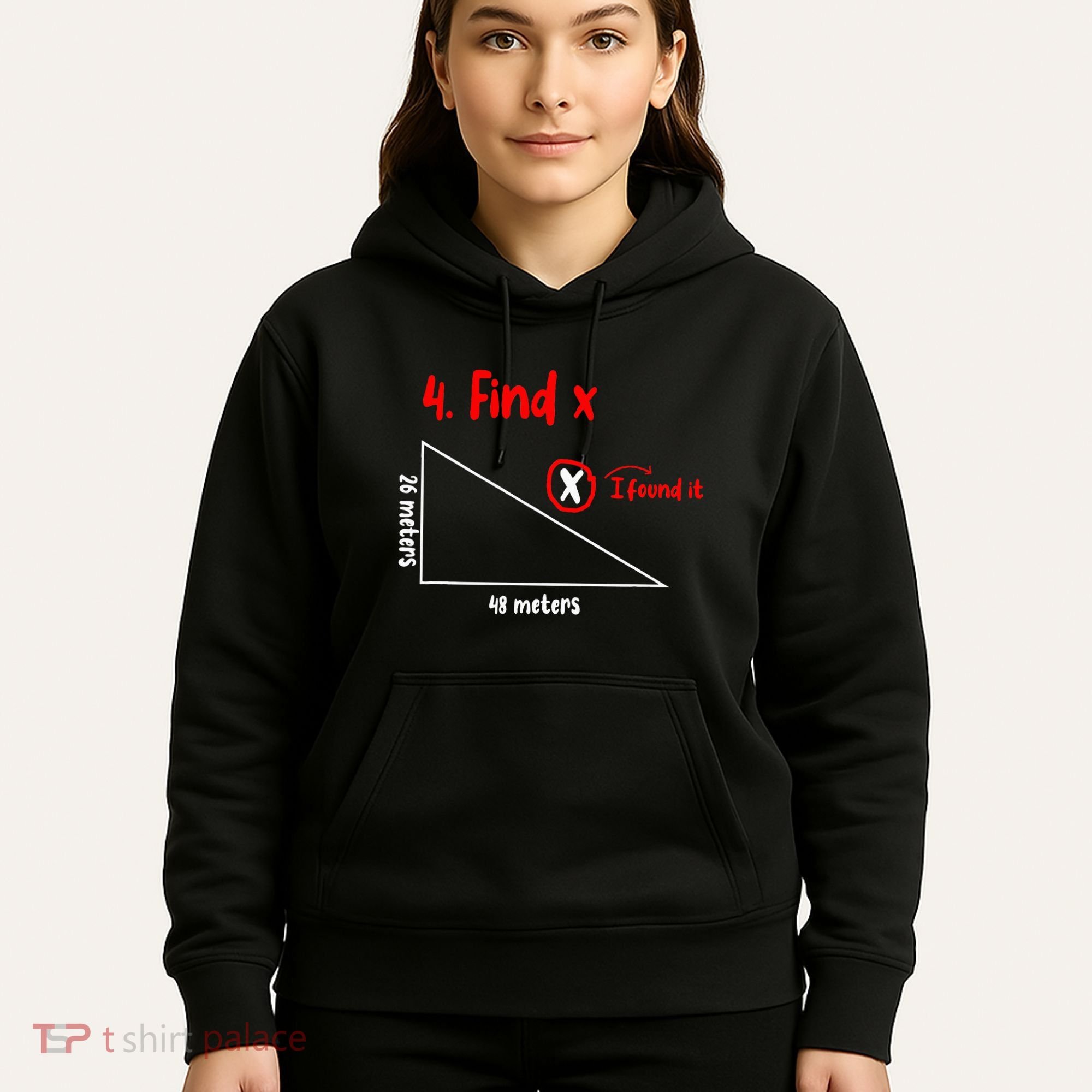 Funny Math Find X Diagram Triangle Lover Hoodie