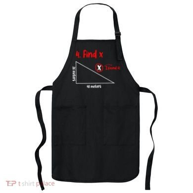 Funny Math Find X Diagram Triangle Lover Apron
