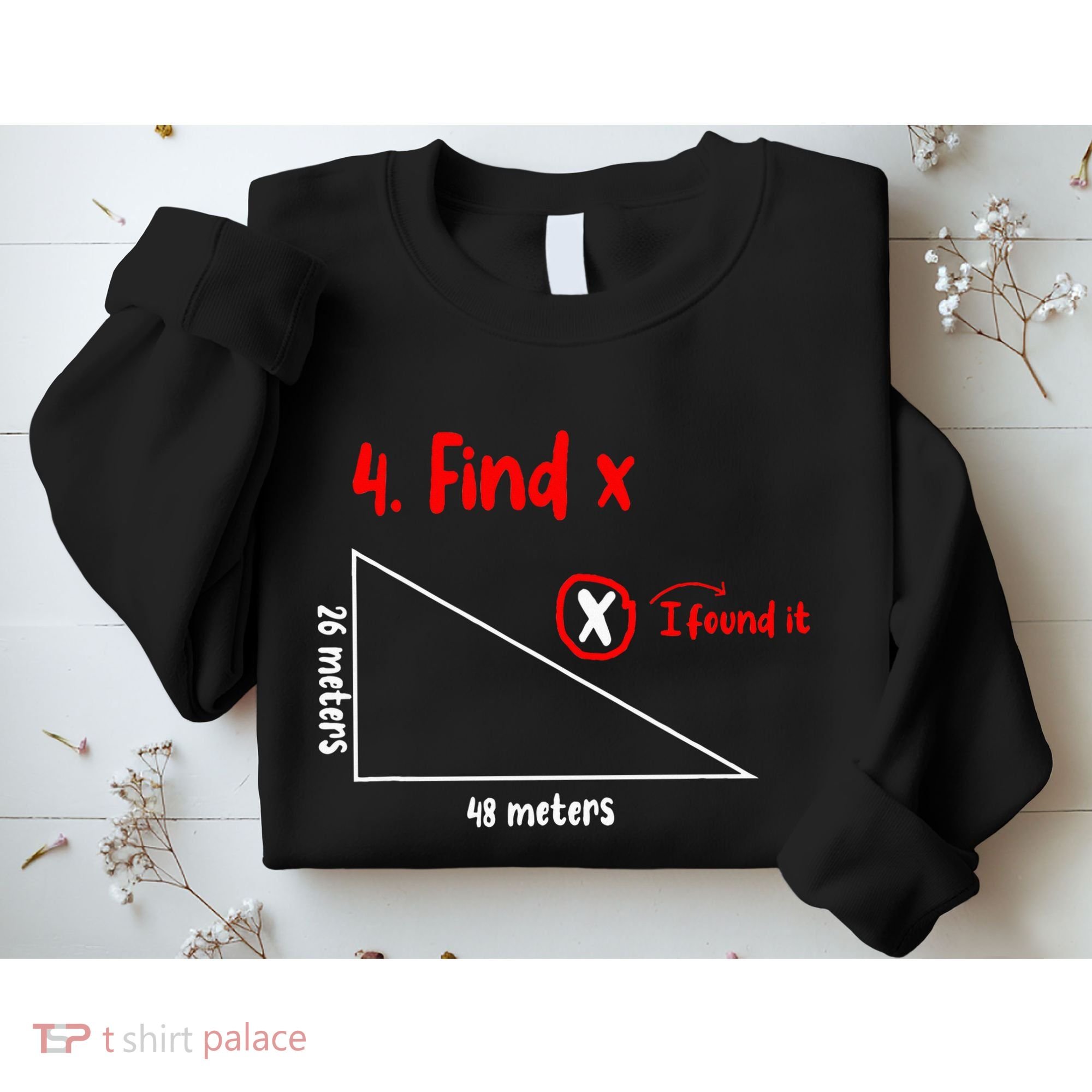 Funny Math Find X Diagram Triangle Lover Sweatshirt