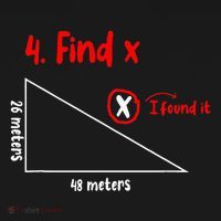Funny Math Find X Diagram Triangle Lover Polo thumb 3