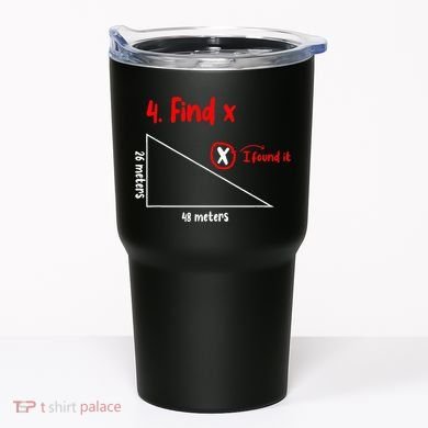 Funny Math Find X Diagram Triangle Lover Tumbler