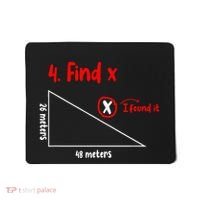 Funny Math Find X Diagram Triangle Lover Mousepad thumb 0
