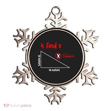 Funny Math Find X Diagram Triangle Lover Ornament