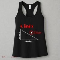 Funny Math Find X Diagram Triangle Lover Women's Tank Top thumb 3