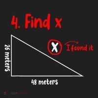 Funny Math Find X Diagram Triangle Lover Hat thumb 2