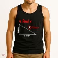 Funny Math Find X Diagram Triangle Lover Tank Top thumb 3