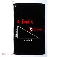 Funny Math Find X Diagram Triangle Lover Golf Towel thumb 0