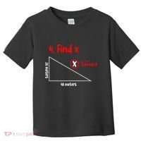 Funny Math Find X Diagram Triangle Lover Toddler T-Shirt thumb 0