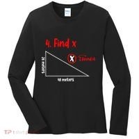 Funny Math Find X Diagram Triangle Lover Women's Long Sleeve Shirt thumb 0