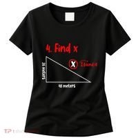 Funny Math Find X Diagram Triangle Lover Women's T-Shirt thumb 0