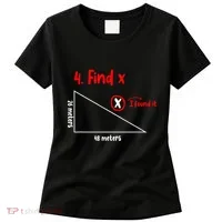 Funny Math Find X Diagram Triangle Lover Women's T-Shirt thumb 0