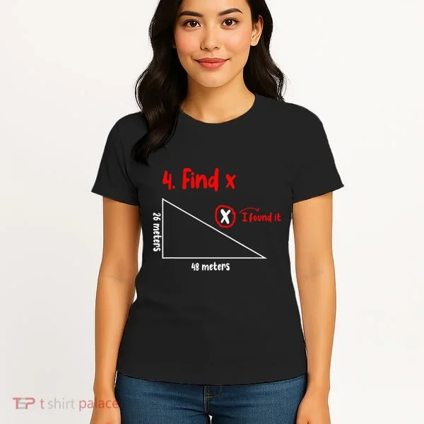 Funny Math Find X Diagram Triangle Lover Women's T-Shirt