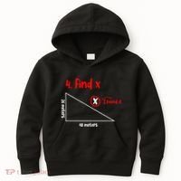 Funny Math Find X Diagram Triangle Lover Kids Hoodie thumb 0
