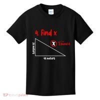 Funny Math Find X Diagram Triangle Lover Kids T-Shirt thumb 0