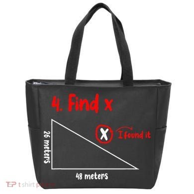 Funny Math Find X Diagram Triangle Lover Tote Bag