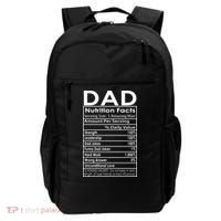 Funny Men's Father's Day Dad Nutrition Facts Gift Backpack thumb 0
