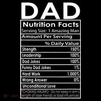 Funny Men's Father's Day Dad Nutrition Facts Gift Women's Hoodie thumb 2