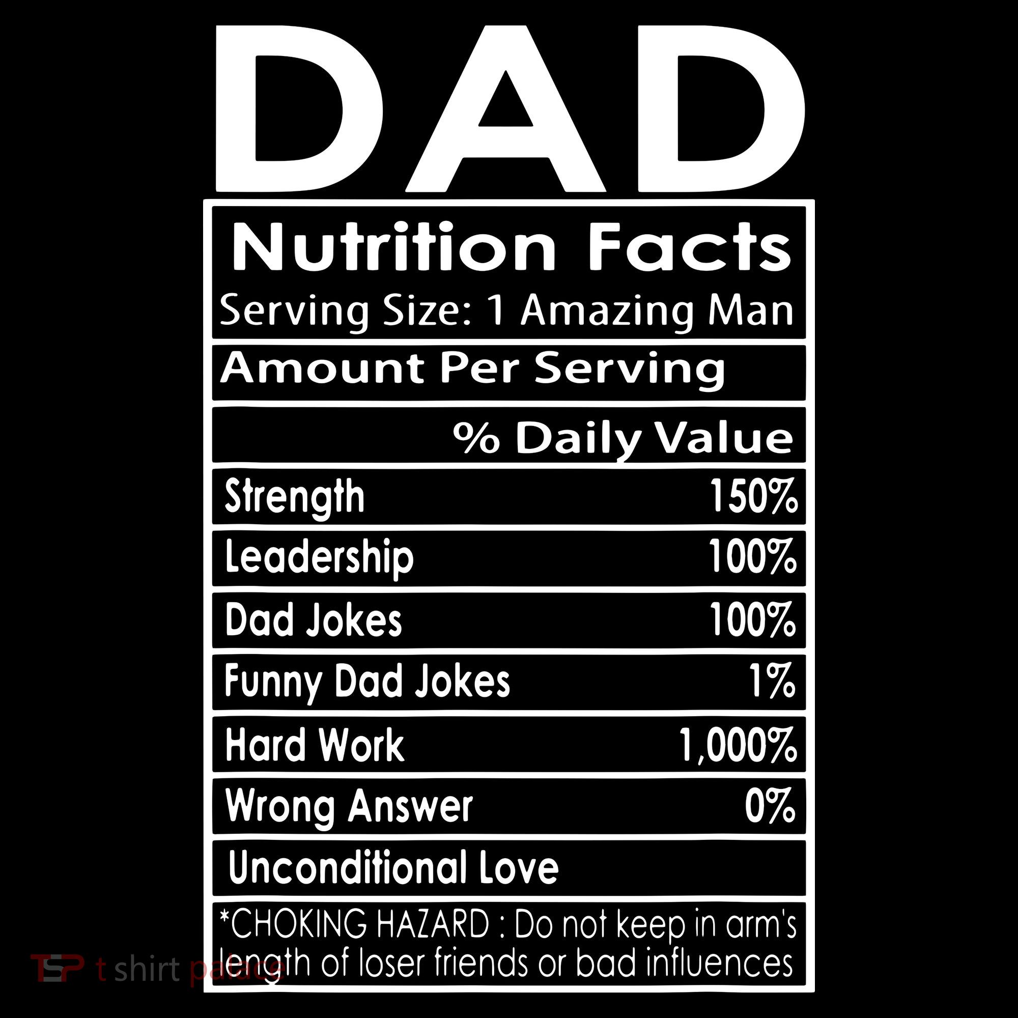 Funny Men's Father's Day Dad Nutrition Facts Gift Women's Hoodie