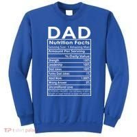 Funny Men's Father's Day Dad Nutrition Facts Gift Sweatshirt thumb 0