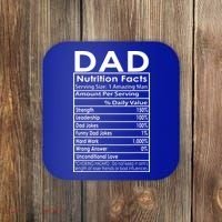 Funny Men's Father's Day Dad Nutrition Facts Gift Coaster thumb 0