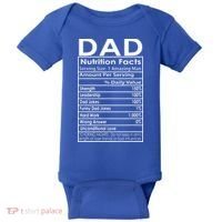 Funny Men's Father's Day Dad Nutrition Facts Gift Baby Bodysuit thumb 0