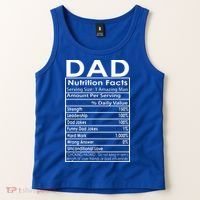 Funny Men's Father's Day Dad Nutrition Facts Gift Tank Top thumb 2