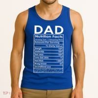 Funny Men's Father's Day Dad Nutrition Facts Gift Tank Top thumb 3