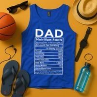 Funny Men's Father's Day Dad Nutrition Facts Gift Tank Top thumb 4