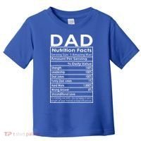 Funny Men's Father's Day Dad Nutrition Facts Gift Toddler T-Shirt thumb 0