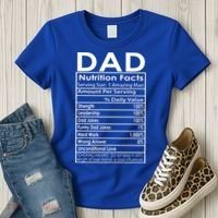 Funny Men's Father's Day Dad Nutrition Facts Gift Women's T-Shirt thumb 3