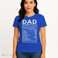 Funny Men's Father's Day Dad Nutrition Facts Gift Women's T-Shirt thumb 4