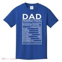 Funny Men's Father's Day Dad Nutrition Facts Gift Kids T-Shirt thumb 0