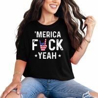 Funny Merica Fuck Yeah 4th Of July Comfort Colors T-Shirt thumb 0