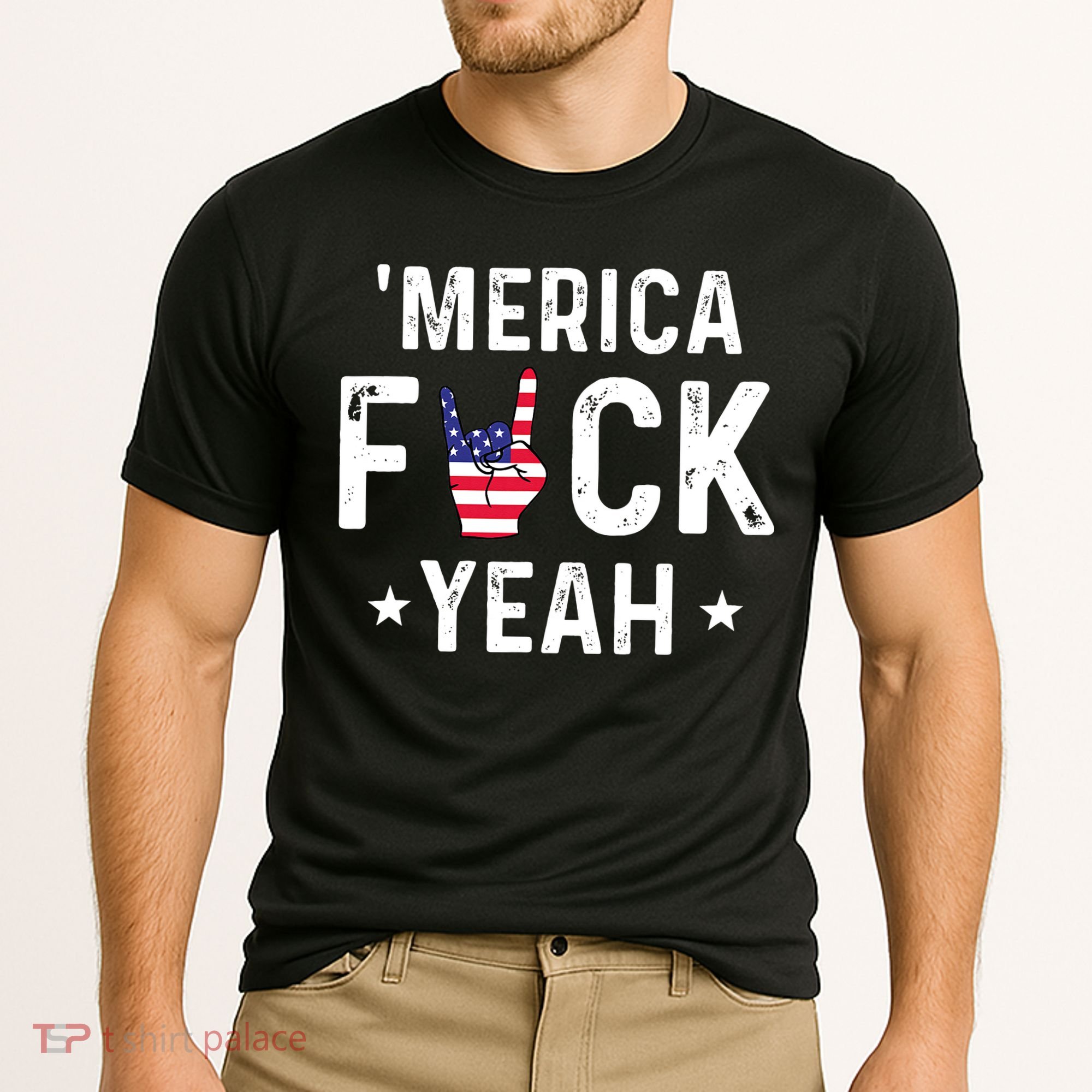 Funny Merica Fuck Yeah 4th Of July Cooling Performance Crew T-Shirt