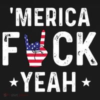 Funny Merica Fuck Yeah 4th Of July Cooling Performance Crew T-Shirt thumb 4